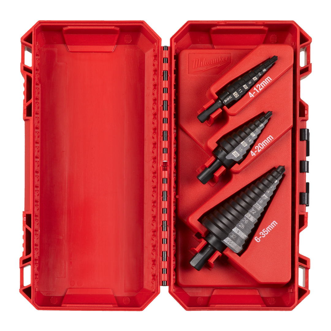 3-teiliges Set Stufenbohrer Set