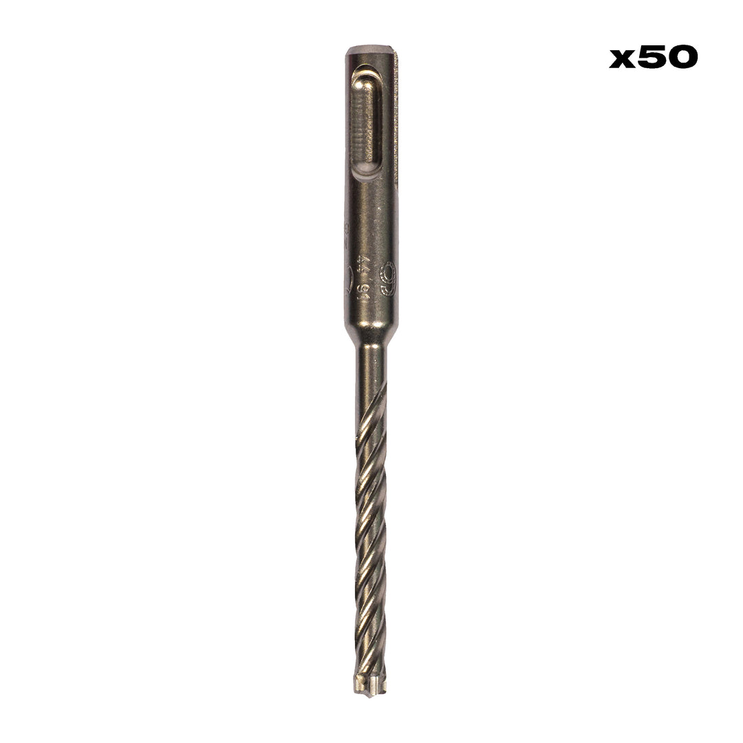 6 x 115 mm, SDS-Plus 4-Schneiden Hammerbohrer MX4 SDS-Plus 50er Pack