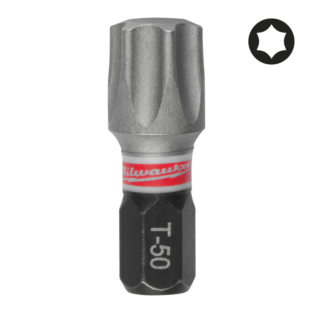 TX50 / 25 mm Schrauberbit SHOCKWAVE (15er Pack)
