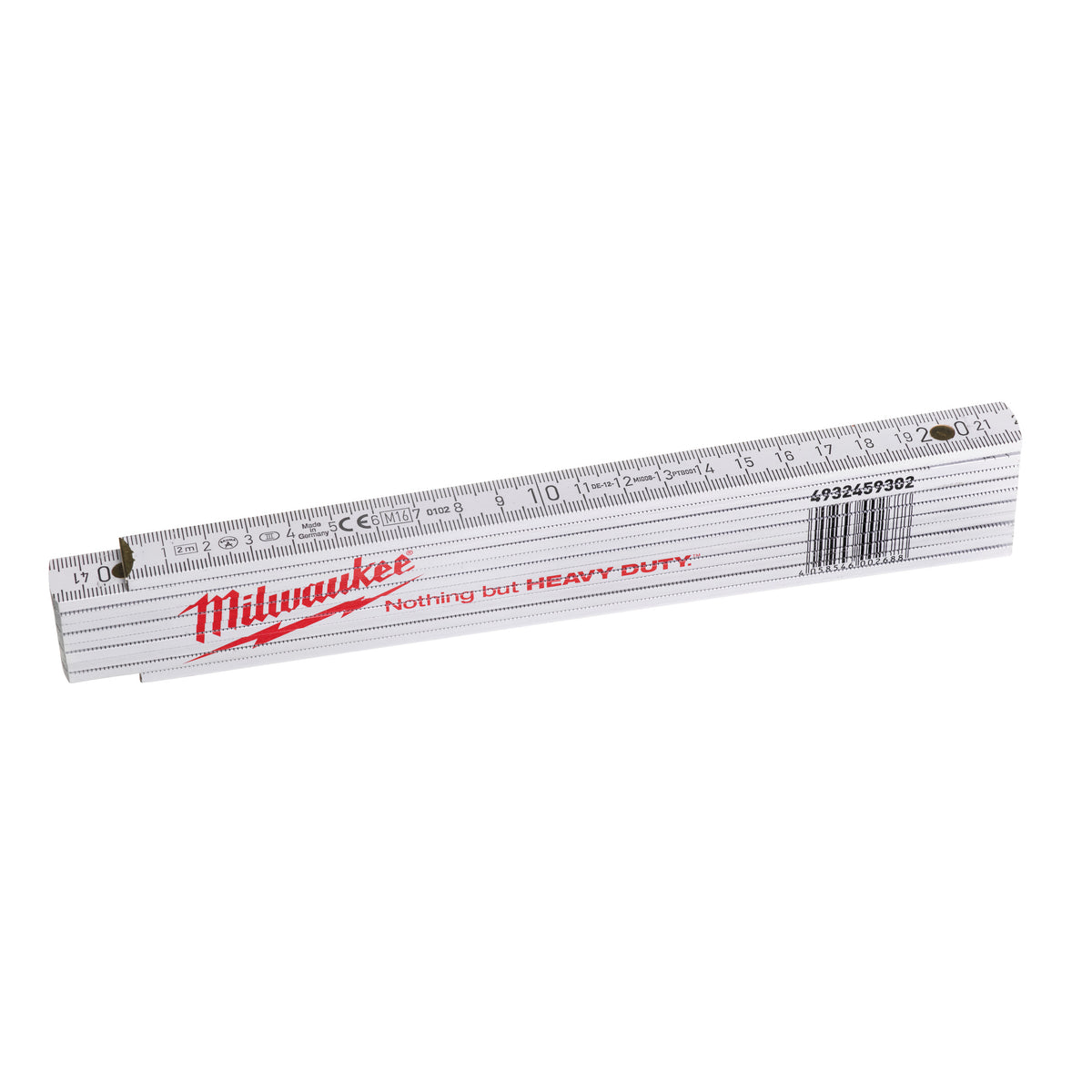2 m weiß Gliedermaßstab Holz