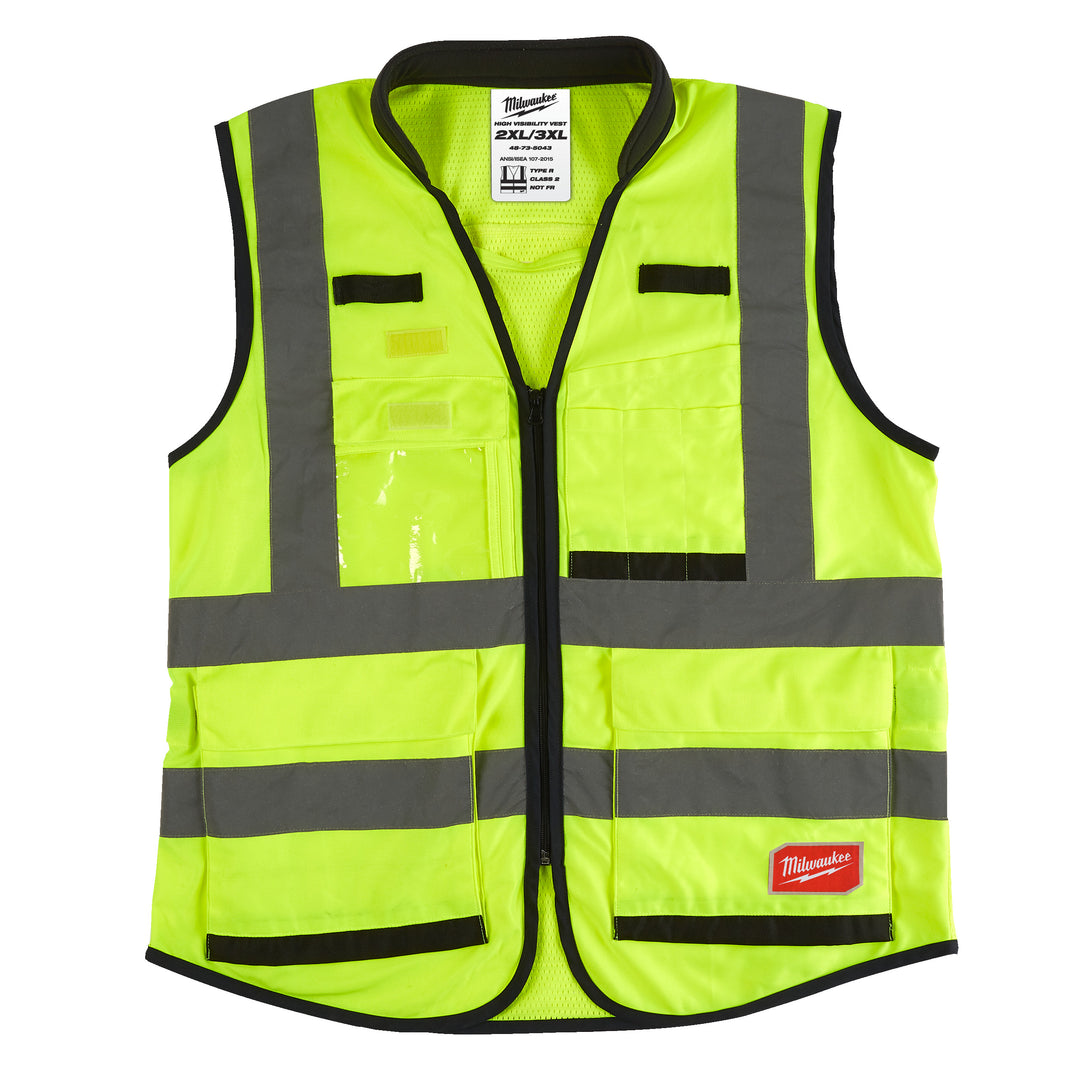 Größe 2XL/3XL Premium Warnschutzweste gelb