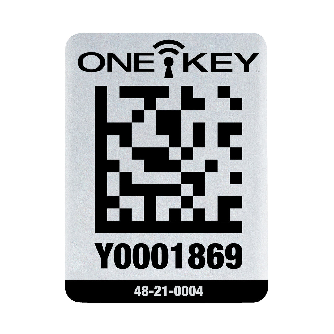 AIDTLM QR-Code Sticker Metall 25 Stück groß AIDTLM