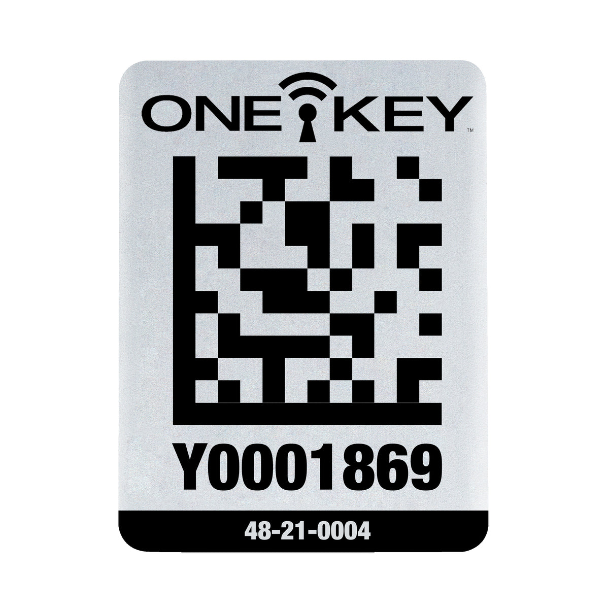AIDTLM QR-Code Sticker Metall 25 Stück groß AIDTLM
