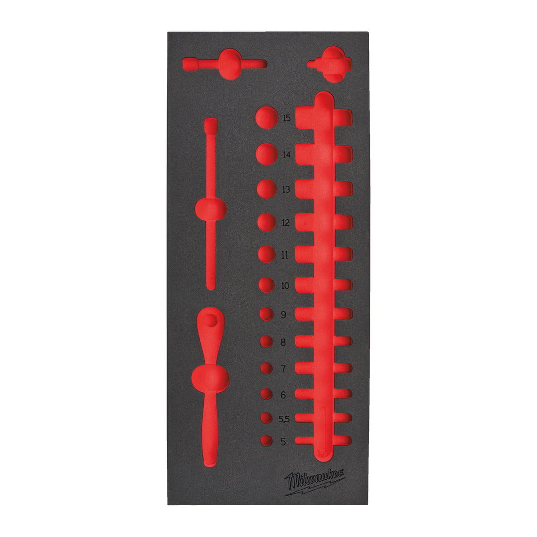 für 1/4" Ratsche und Steckschlüsseleinsätze, für Werkstattwagen 78 cm Ersatz-Einlage 1/3