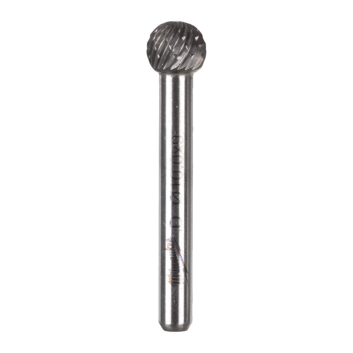 Typ D kugelförmiger Kopf HM-Fräser 6 mm Schaft u. 10 mm Durchmesser