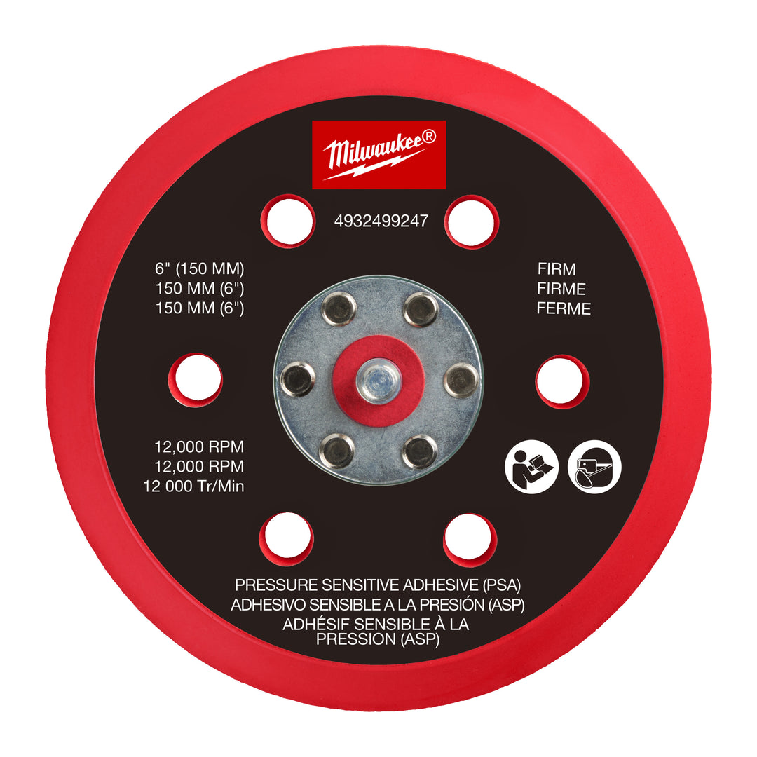 Schleifteller für M12 FUEL™ 150 mm Exzenterschleifer - hart und druckempfindlich haftend (PSA) FROSBPHP150