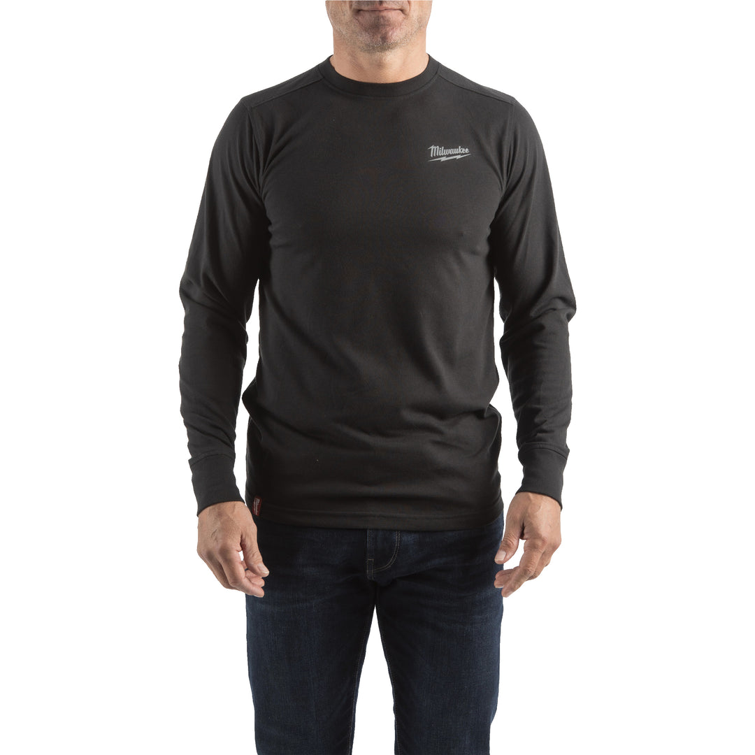 Hybrid-Langarm-Shirt schwarz HTLSBL-S