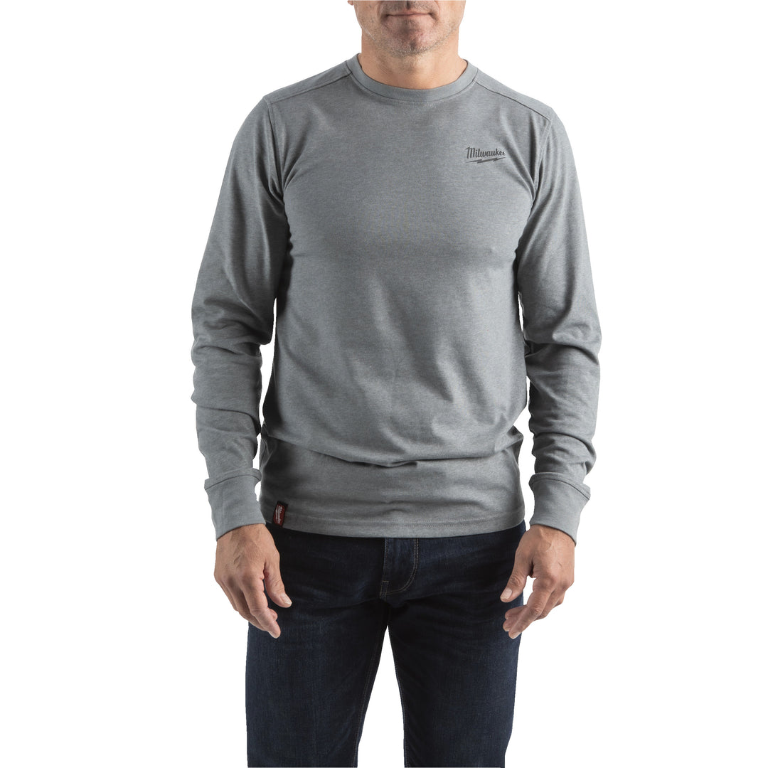 Hybrid-Langarm-Shirt grau HTLSGR-S