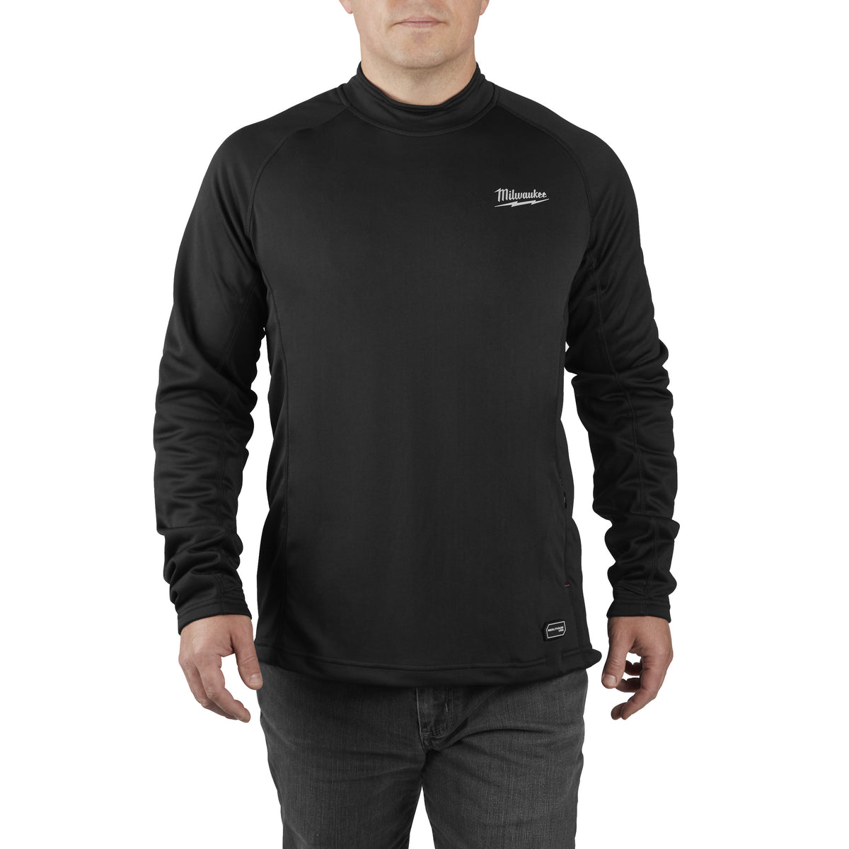 USB-Akku-Heiz-Funktions-Langarmshirt, inkl. L4B3 RED LITHIUM Akku u. Ladekabel L4HBLB-301XL