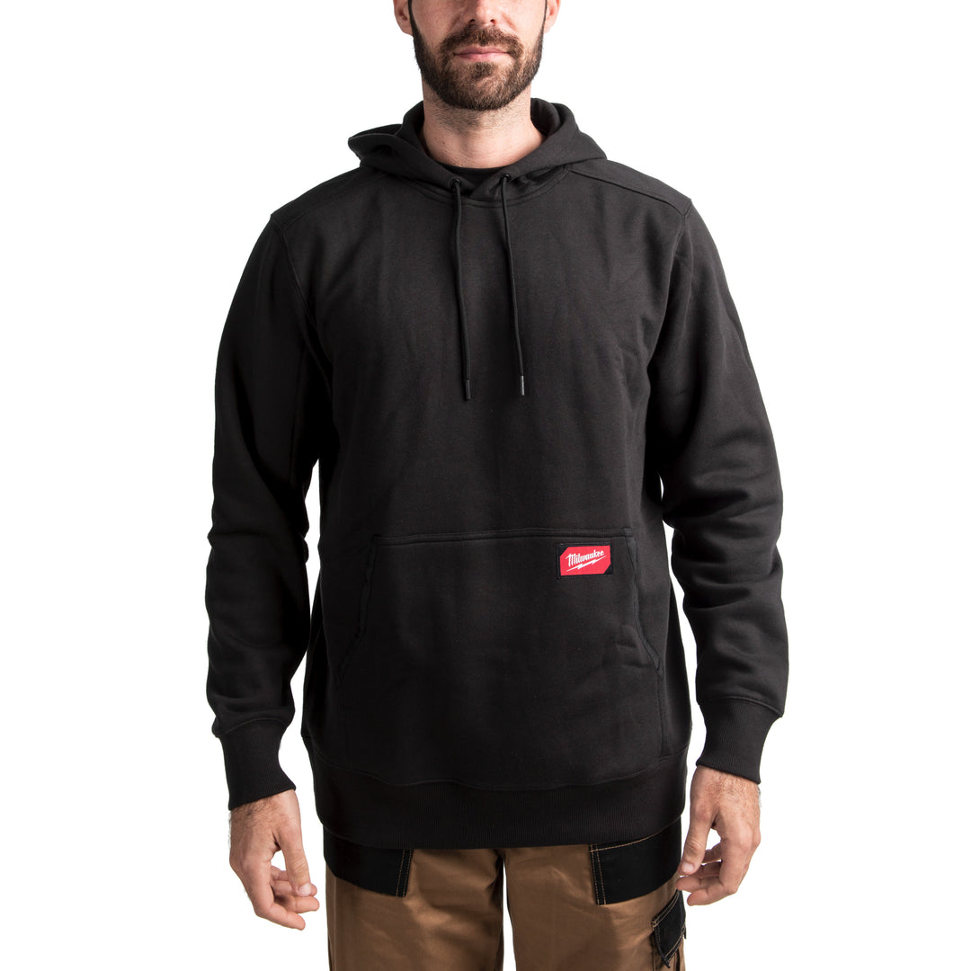 leichter Arbeits-Kapuzen-Pullover schwarz WHMWBL-L