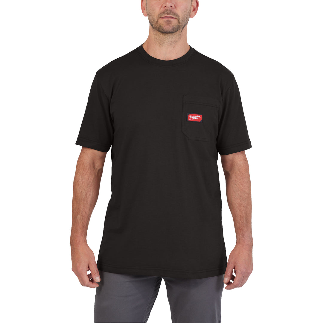 Arbeits-T-Shirt schwarz mit UV-Schutz WTSSBL-M